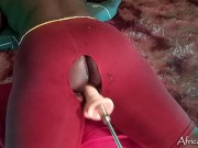 Preview 6 of Fuck my Pussy through this hole in my leggings - Fucked by Machines