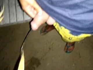 Compilation 2 times uncut cock twink pissing on beach and showing face