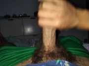 Preview 3 of GAY Latino Plays with his Nice Giant Cock and Plays with his Thick Cum