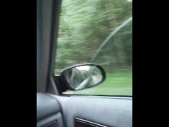 Driving around in our Chevrolet Caprice  without a top on