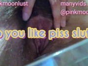 Preview 4 of Do you want a pee pee girl live show? Pissing urine fetish hairy pussy Camgirl loves urethra squirt