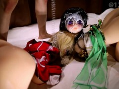 【リコリコ＆原神コラボde超🌟ぶっかけ💕💕💕】リコリコのちさとちゃんとたきなちゃんに女児服を着せる恥辱プレイしてみた♥️♥️♥️♥️♥️ - Screenshot 16 of 16 - Aotumedoll