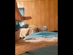 I got so very horny and shoot a big load while home alone