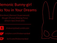 [F4M Erotic Story] Demon Bunnygirl Futa Fucks You In Your Dreams