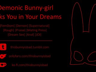 [F4M Erotic Story] Demon Bunnygirl Futa Fucks You In Your Dreams