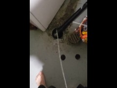 Pissing in the basement again
