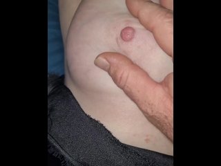 Close look at big tits and pussy