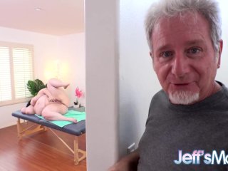 Massive BBW Eliza Allure Has Her Pussy Fingered by a Horny Masseur