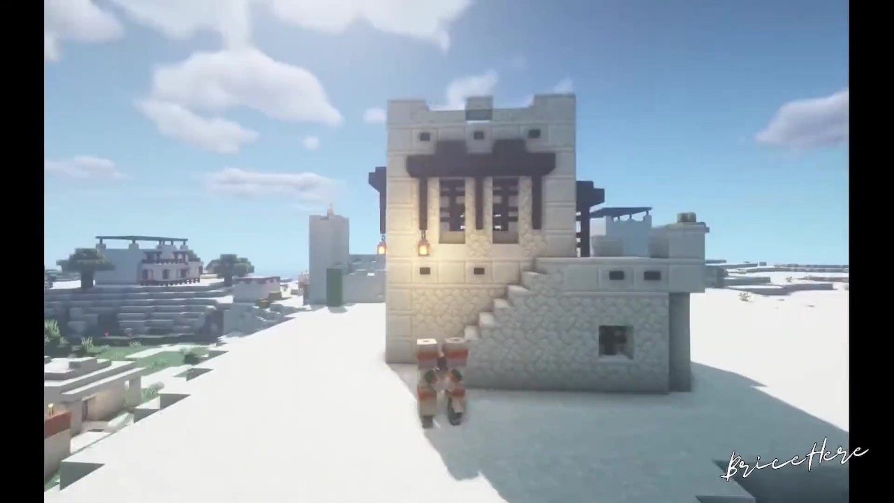 Minecraftで簡単な砂漠の家を作る方法