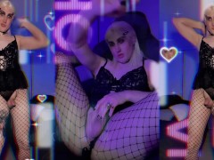TS W I L L O W - Goth Sissy Stroking Girldick - Screenshot 8 of 16 - Cumshot