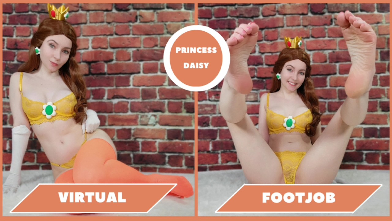 Princess Daisy Virtual Footjob - Pornhub.com