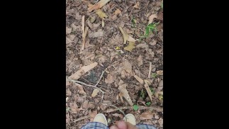 Outdoor public piss at the golf course