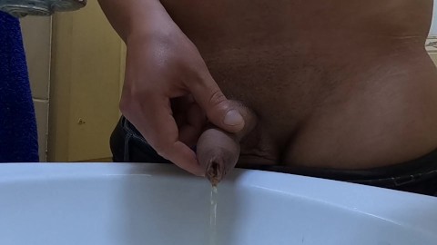 Close up jerking and cumming