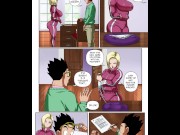 Preview 1 of ANDROID 18 BECOMES GOHAN'S BITCH FOR A DAY