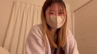 Small Japanese Schoolgirl Fucked Doggystyle in her bedroom POV