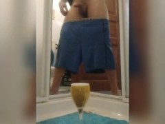 Piss in the glassa in the morning. Golden rain