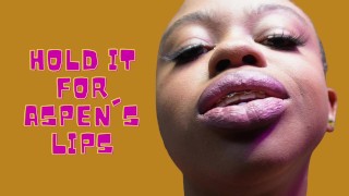 Houd het vast voor Goddess Aspen Aires' Juicy Lips [Preview]