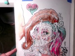 "High Brow Art" Hot cum catcher turned into a true masterpiece. Music by: CeehDeeh