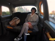 Preview 1 of Fake Taxi Super Sexy French Student Seduces Taxi Driver for a Free Ride