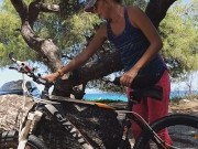 Preview 4 of Fucking my Bike in a beautiful Public Place