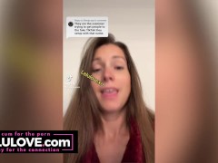 Babe shows creampie closeups, pussy farting queefs, doggystyle JOI, nude asshole twerk - Lelu Love