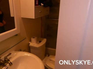 Pervert roommate fucks busty Skye Blue in POV screenshot number 1