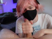 Preview 2 of Gorgeous Teen jerking me of until I cum - NagisaIf