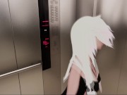 Preview 2 of Horny Stepsister And You Get Stuck In An Elevator Then You Cum In Her Pussy - VRchat erp - Preview