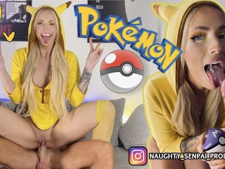 Pikachu Cosplay Girl PMV - Pokémon Ahegao Hentai (Fuck Blowjob Feet Footjob Facial Ejaculação Menina Uwu)