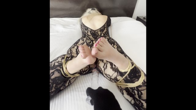 Watch Bondage Video:Submissive Slut Bondage & Rough Dildo Torture  LOUD Female Orgasm