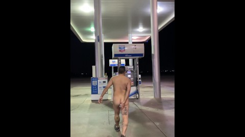 Filling Myself At The Gas Station