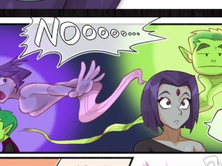 Adult Raven and Starfire fuck