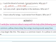 Preview 5 of Write four sentence about a wasp Solve by Bikash Edu care