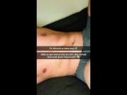 Preview 5 of Boyfriend cheats on his girlfriend with an 18-year-old classmate on Snapchat and jerks her off