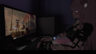 Shy Girl Fucks Her Pussy With New Toy She Got In The Mail Vrchat