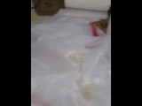 Condom creampied put on trash