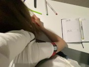 Preview 1 of Teacher Tutor Fucked Schoolgirl During Lesson And Cum In Her Mouth