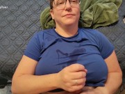 Preview 4 of Dirty talking cum slut slow motion cumshot from five angles