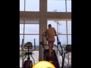 vertical video, pov, nude, gym