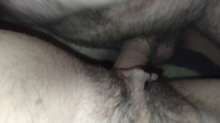 HAIRY MILF PUSSY GETS IMPREGNATED BY HAIRY FAT FUCK // FEMALE POV