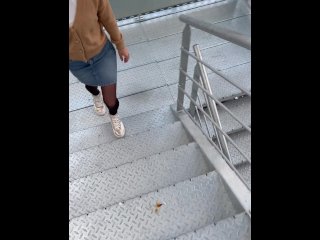 we take a blowjob break in college and i cum on her pantyhose