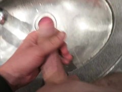 jerking off in public train toilet