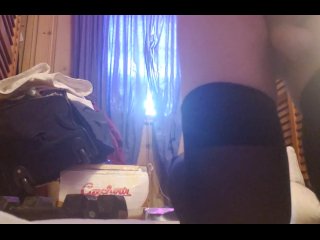 Riding dildo and jerking off until I cum