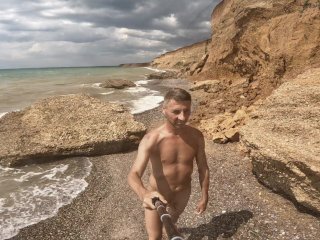 walking naked, beach, exclusive, verified amateurs