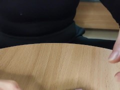 After shooting, the balls shrunk.