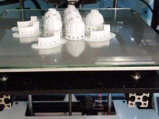 After shooting, the balls shrunk.