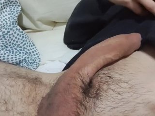 huge dick, handjob, old young, solo male