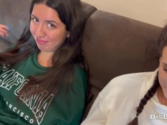 Пригласили с другом малышек на бутылочку вина и устроили групповуху - Screenshot 3 of 16 - Foursome