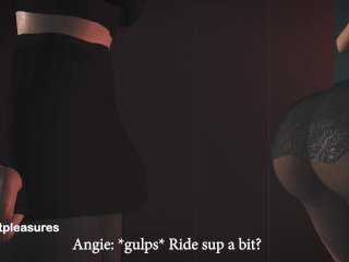 Succubus Stuck in Elevator Grows and Becomes Futa