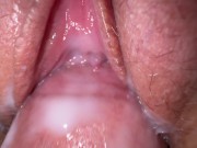 Preview 3 of This pussy gets wet from the first touch, Extreme close up creamy fuck